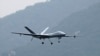An Attack-2 drone flies during a training in Zhuhai in southern China.