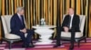 İlham Əliyev və Con Kerri (Mənbə: Prezident Administrasiyası)