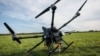An Argos intercepter drone is seen during a Counter Unmanned Aircraft Systems (C-UAS) exercise in Vredepeel, Netherlands, on Sept. 20, 2023. 