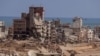 A view shows destroyed buildings in the aftermath of the the deadly storm that hit Libya, in Derna, Libya Sept. 21, 2023.