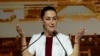 Presiden Meksiko terpilih Claudia Sheinbaum menggelar pertemuan dengan sejumlah anggota parlemen terpilih di World Trade Center di Mexico City, Meksiko, pada 18 Juni 2024. (Foto: Reuters/Henry Romero)