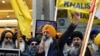 Demonstrators protest outside India's consulate, a week after Canada's Prime Minister Justin Trudeau raised the prospect of New Delhi's involvement in the murder of Sikh separatist leader Hardeep Singh Nijjar, in Vancouver, British Columbia, Canada Sept. 25, 2023. 