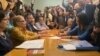 María Corina Machado formaliza su postulación como candidata en la primaria de la oposición venezolana el 23 de junio de 2023.