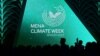 Delegates and journalists attend the opening session of the Middle East and North Africa (MENA) Climate Week, a U.N.-organized conference hosted in the Saudi capital Riyadh, Oct. 8, 2023.