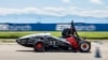 The "Mythen" electric vehicle is tested at Dubendorf airport in this photograph released by ETH Zurich on Sept. 12, 2023.