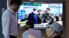 A TV shows an image of North Korea's Kim Jong Un during a news program at the Seoul Railway Station in Seoul, South Korea, Aug. 31, 2023. North Korea fired several cruise missiles toward the Yellow Sea on Sept. 2, 2023, the South Korean military said.