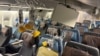The interior of Singapore Airline flight SQ321 is pictured after an emergency landing at Bangkok's Suvarnabhumi International Airport, Thailand, May 21, 2024. 