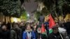 
Palestinians take part in a protest against the killing of senior Hamas official, Saleh al-Arouri, in Ramallah in the Israeli-occupied West Bank Jan. 2, 2024.
