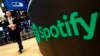Logo Spotifaja u Njujorškoj berzi