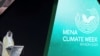 Sultan Ahmed Al Jaber, the Minister of Industry and Advanced Technology of the United Arab Emirates, speaks during the opening ceremony of the Middle East and North Africa climate week in Riyadh, Saudi Arabia, Oct. 8, 2023.