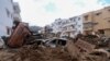 A view shows cars and other property damaged by fierce floods in Derna, Libya, Sept. 28, 2023.