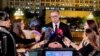 Predsednik Srbije Aleksandar Vučić razgovara sa novinarima na početku zvanične posete Kini, 16. oktobra 2023. (Foto:FoNet/Instagram predsednika Srbije)

