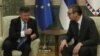 Predsednik Srbije Aleksandar Vučić sastao se sa specijalnim predstavnikom EU za dijalog Beograda i Prištine Miroslavom Lajčakom (foto: FoNet)