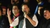 পাকিস্তানের ইসলামাবাদে, একটি সরকার বিরোধী সমাবেশে ভাষণ দিচ্ছেন দেশটির সাবেক প্রধানমন্ত্রী ইমরান খান। ২০ আগস্ট, ২০২২। (ফাইল ছবি) 