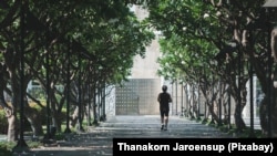 FILE - A man is seen jogging in this undated photo. According to the American Stroke Association, the best way to reduce your risk for stroke is also the best way to reduce your risk for a whole host of health problems — eat a healthy diet, move your body and don't smoke.