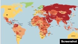 Liberdade de Imprensa no Mundo em 2022, segundo Repórteres Sem Fronteiras 2022