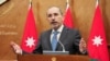 FILE - Jordan's Foreign Minister Ayman Safadi speaks during a news conference in Amman, Jordan, Aug. 16, 2021. 
