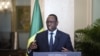 Senegal's President Macky Sall speaks during a press conference in Dakar, May 1, 2022.