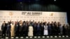 African heads of state pose for pictures ahead of the 25th African Union (AU) summit in Johannesburg, June 14, 2015. 