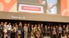 Delegates observe a minute's silence during the opening session, as a tribute to colleagues killed in the Malaysia Airlines flight MH17, at the 20th International AIDS Conference in Melbourne, July 20, 2014.