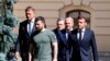 Фото: лідери Франції, Німеччини, Італії, Румунії зустрілись з президентом України в Києві, 16 червня 2022 року. (Людовік Марін, Pool via AP)