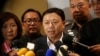 Thailand's National Broadcasting and Telecommunication Commission Secretary-General Takorn Tantasith talks to reporters in Bangkok, Thailand, Tuesday, May 16, 2017.