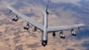 FILE - A B-52 Stratofortress prepares for refueling during a close-air-support mission in this undated handout photo from the U.S. Air Force.