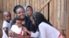 Esther Njau gave birth to her daughter Marie five months ago. (Hilary Heuler/VOA News)
