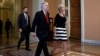Senate Majority Leader Mitch McConnell leaves the Senate floor following a healthcare vote on Capitol Hill in Washington, July 26, 2017. 