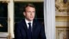 Shugaban Faransa, Emmanuel Macron, a lokacin da yake wa Faransawa jawabi kan gobarar Notre Dame ta talbijin