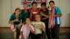 Epic Arts performers from the Epic Encounter Theater group gather together for a picture after their practice at Epic Arts Cambodia, in Kampot province, Cambodia. (Rithy Odom/VOA Khmer)