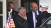 King Abdullah II of Jordan, second from left, departs the West Wing of the White House following a lunch meeting with President Joe Biden on May 6, 2024, in Washington.