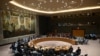 (FILES) This file photo of a U.N. Security Council meeting at United Nations in New York was taken Feb. 26, 2020. Last week, experts warned the U.N. council that South Sudan's unity government partners are bickering, slowing the bid for a lasting peace. 