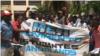 Estudantes manifestam-se no Zango, Luanda, Angola