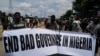 Des protestataires lors d'une manifestation anti-gouvernementale contre la mauvaise gouvernance et les difficultés économiques à Lagos, au Nigeria, le 3 août 2024. Reuters / Francis Kokoroko