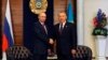 Rossiya Prezidenti Vladimir Putin (chapda) va Qozog'iston rahbari Nursulton Nazarboyev Ostonada o'tgan uchrashuvda, 29-may, 2014-yil.