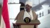 shugaban Sudan, Omar Al Bashir yayin wani jawabi da ya yi a ranar 22 ga watan Fabrairu daga fadar shugaban kasa
