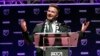 David Beckham au parloir lors de l'annonce de l'expansion de la MLS à Miami, USA, le 29 janivier 2018
