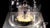 The International Prototype of the Kilogram (IPK) is pictured in Paris, France, in this undated photo obtained from social media, Nov. 12, 2018. 