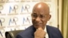 L'ancien Premier ministre et principal opposant de Guinée Cellou Dalein Diallo s'exprimant à la Maison de la presse de Dakar le 24 septembre 2020.