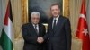 Turkey's Prime Minister Recep Tayyip Erdogan (r) and Palestinian President Mahmoud Abbas in Ankara, Turkey, April 22, 2013. 