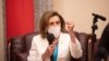 U.S. House Speaker Nancy Pelosi attends a meeting with Legislative Yuan Vice President Tsai Chi-chang