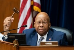 House Oversight and Reform Committee Chairman Elijah E. Cummings, D-Md., considers whether to hold Attorney General William Barr and Commerce Sec. Wilbur Ross in contempt, on Capitol Hill in Washington, June 12, 2019.