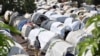 FILE - Victims of ethnic violence are seen at a makeshift camp for internally displaced people, in Bunia, Ituri province, in the eastern Democratic Republic of Congo, June 25, 2019.