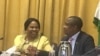 Gurukota rezvekuburitswa kwemashoko, Amai Monica Mutsvangwa vaine gurukota rezvemari, Muzvinafundo Mthuli Ncube.