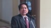 លោក ឡេ​ង ប៉េងឡុង​ អ្នកនាំពាក្យ​សភា នៅ​ព្រឹក​ថ្ងៃទី​ ៣ ខែមេសា ឆ្នាំ ២០១៧​ ធ្វើ​សន្និសីទ​ព័ត៌មាន​សង្ខេប​នៅ​សភា​ជាតិ ក្នុង​រាជធានី​ភ្នំពេញ។ (ហ៊ុល រស្មី/VOA) 
