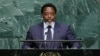 Joseph Kabila, president of the Democratic Republic of the Congo, addresses the 72nd General Assembly at U.N. headquarters in New York, Sept. 23, 2017.