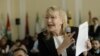 La fiscal exiliada de Venezuela, Luisa Ortega, en el Congreso de Colombia, en Bogotá, el 15 de agosto de 2018. 