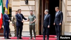 Macron, Scholz, Draghi and Iohannis visit Ukraine