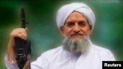 FILE - Ayman al-Zawahiri seen in this still image taken from a video released in September 2011.